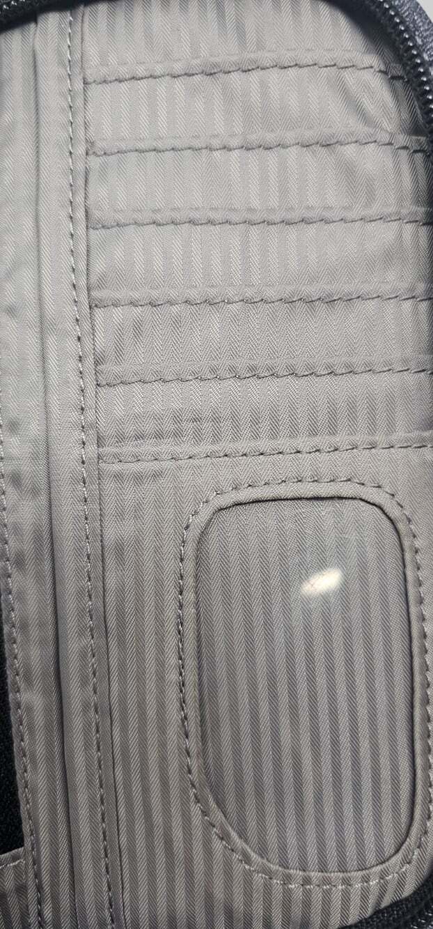 Sherpani Gray Colorblock Zip-Around Wristlet Wallet Organizer W/ Wrist Strap NEW - Picture 9 of 10